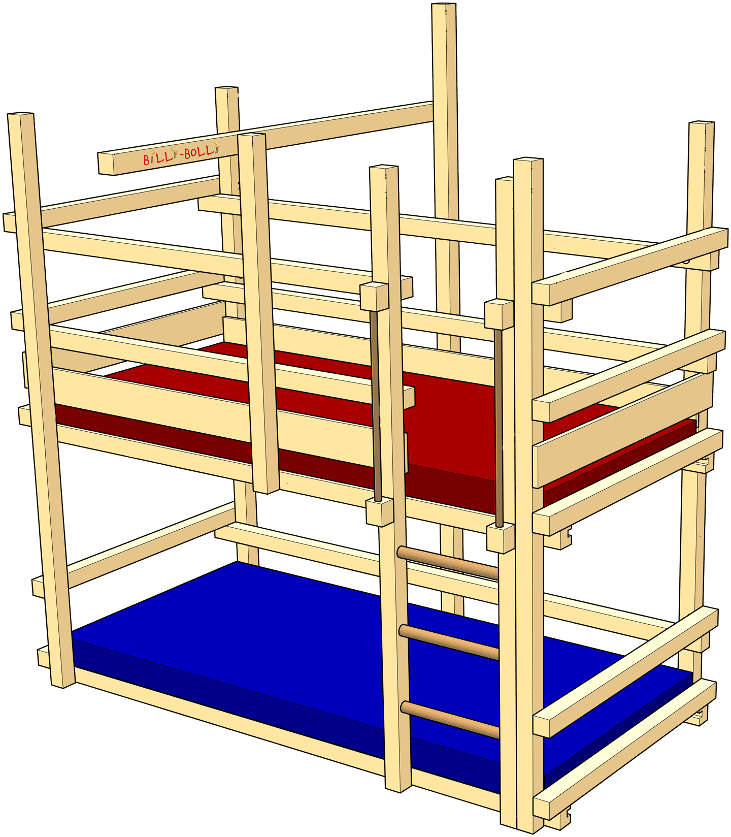 Etagenbett-Variante für kleinere Kinder